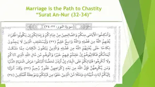 Guidance on Marriage and Chastity in Islam