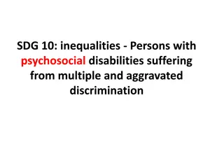 Addressing Inequalities Faced by Persons with Psychosocial Disabilities