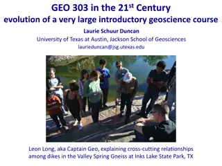 Evolution of GEO 303: A Large Geoscience Course in the 21st Century