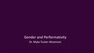 Gender and Performativity in Theatre Studies