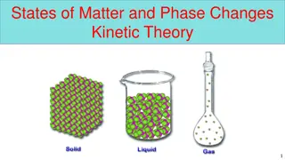 Kinetic Theory of Matter and Phases