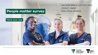 The People Matter Survey in Victorian Public Sector