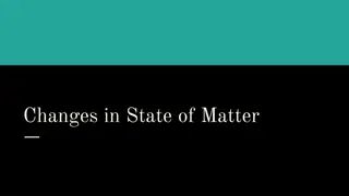 Changes in State of Matter