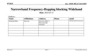 Analyzing Blocking Probability in Wideband Links with Narrowband Frequency Hopping