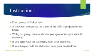 Child Rights Discussion: Statements on Autonomy and Decision-Making