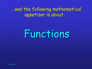 Functions: Basics and Examples