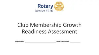 Rotary Club Membership Growth Readiness Assessment