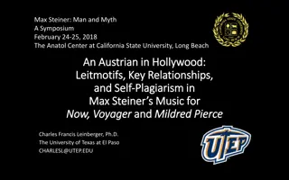 Symposium on Max Steiner: Man and Myth - Music in Hollywood