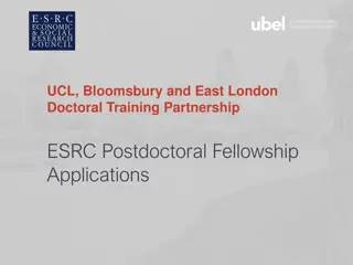 ESRC Postdoctoral Fellowship Opportunities at UCL, Bloomsbury, and East London DTP