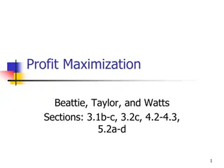 Profit Maximization and Revenue Concepts in Economics