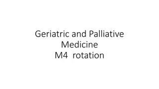 Comprehensive Geriatrics and Palliative Medicine M4 Rotation Program Overview