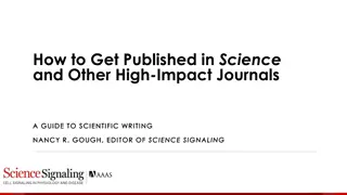 Guide to Getting Published in High-Impact Science Journals