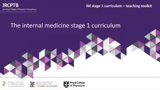 Internal Medicine Stage 1 Curriculum Overview