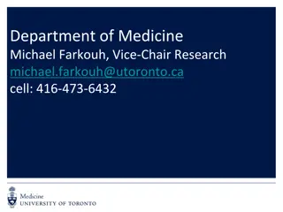 Department of Medicine Research Initiatives and Opportunities