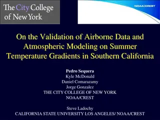 Validation of Airborne Data & Modeling on Summer Temperature Gradients in Southern California