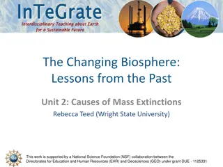 Causes of Mass Extinctions in The Changing Biosphere