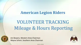 American Legion Riders Volunteer Tracking System Overview