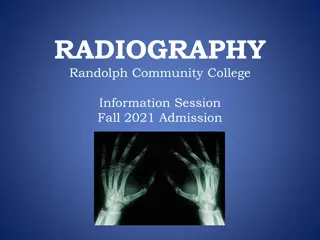 Radiography Randolph Community College Fall 2021 Admission Information Session