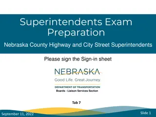 Overview of Nebraska County Highway and City Street Superintendents Exam Preparation