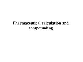 Pharmaceutical Calculation and Compounding Course Overview