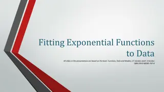 Fitting Exponential Functions to Data: Examples and Applications