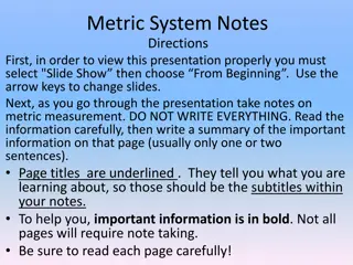 The Importance of the Metric System