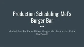 Optimizing Restaurant Operations: Production Scheduling at Mel's Burger Bar