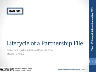 Insights into Partnership Files and Project Management