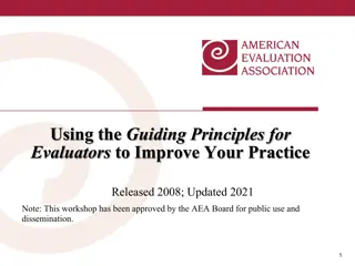 The Guiding Principles for Evaluators