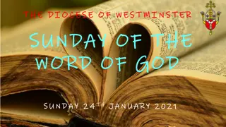 The Sunday of the Word of God Celebration - 24th January 2021