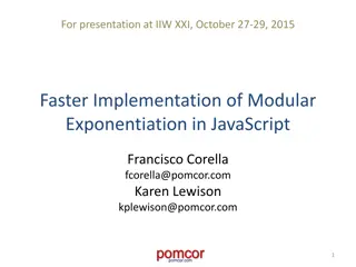 Faster Implementation of Modular Exponentiation in JavaScript