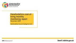 Herefordshire Cost of Living Monthly Monitoring Report November 2023 Update