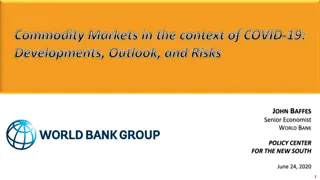 Impact of COVID-19 on Commodity Markets: Developments, Outlook, and Risks