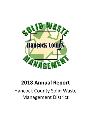 2018 Annual Report: Hancock County Solid Waste Management District Overview