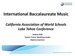 Comprehensive Overview of International Baccalaureate Music Programs by Andrew Kidd