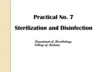 Sterilization and Disinfection Methods in Microbiology