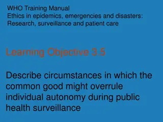 Balancing Individual Autonomy and Public Health in Surveillance