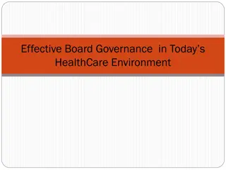 Challenges and Governance Models in Healthcare Board Leadership