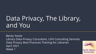 Data Privacy Best Practices Training for Libraries