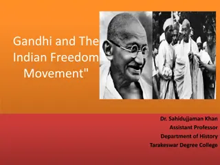 Mahatma Gandhi and the Indian Freedom Movement