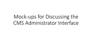 Comprehensive Overview of CMS Administrator Interface Mock-ups