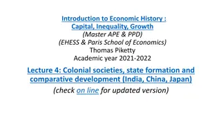 Colonial Societies and State Formation in Comparative Development