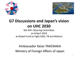 Japan's Vision on Universal Health Coverage (UHC) 2030 and Global Health Priorities