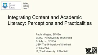 Integrating Content and Academic Literacy: Perceptions and Practicalities in Education