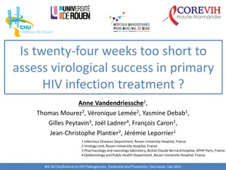 Virological Success Assessment in Primary HIV Infection Treatment at 24 Weeks