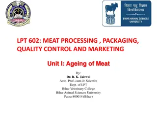 The Ageing Process of Meat in Meat Processing