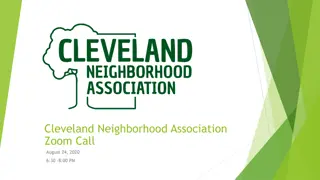 Cleveland Neighborhood Association Zoom Call - August 24, 2020