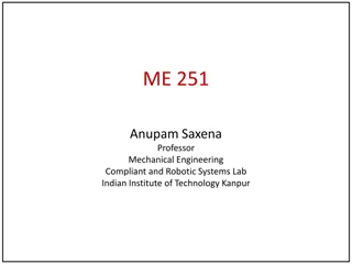 Anupam Saxena's ME 251 Lecture III - Part and Assembly Drawings: Example II