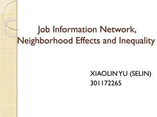 Exploring Job Information Networks and Neighborhood Effects