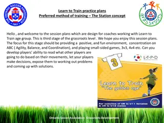 Learn to Train Practice Plans - Grassroots Development Sessions for Coaches